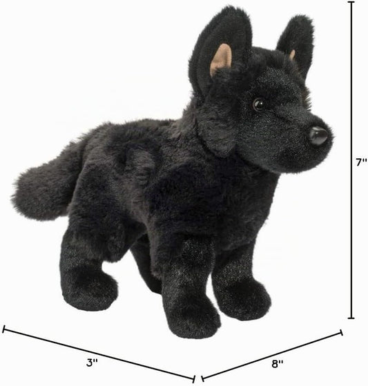 Douglas Harko Perro pastor alemán negro de peluche