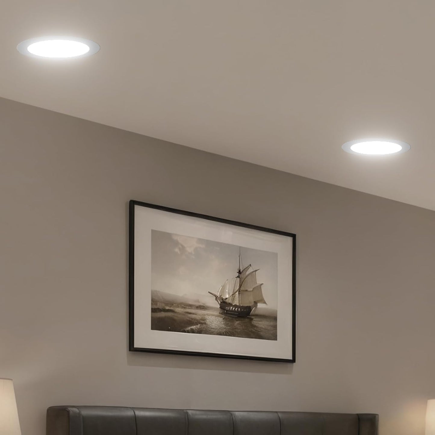 Amico Paquete de 24 luces LED empotrables de 8 pulgadas con caja de...