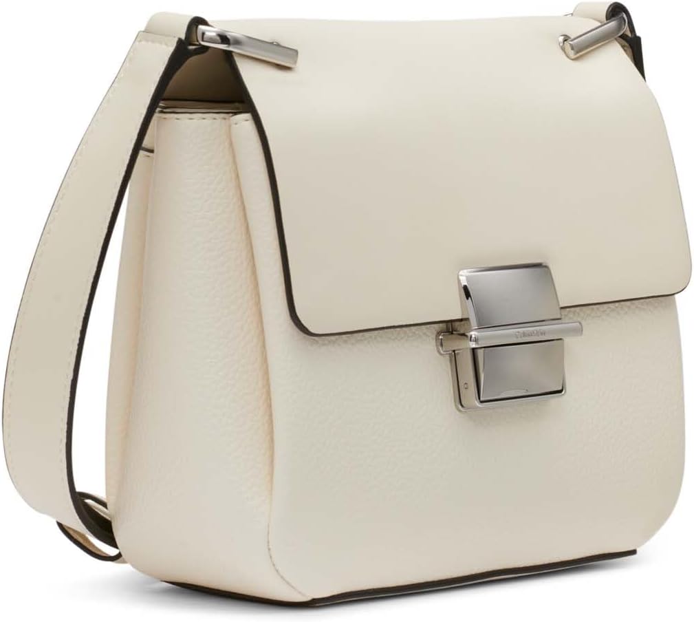 Calvin Klein Clove - Bandolera con solapa y triple compartimento pa...