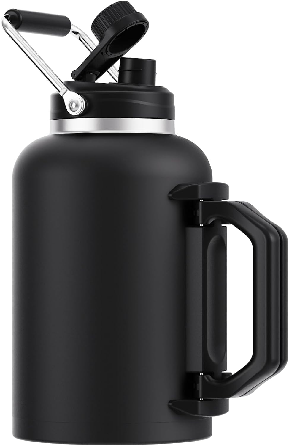 Luxgola Jarra de agua de 1 galón, botella aislada grande de acero i...