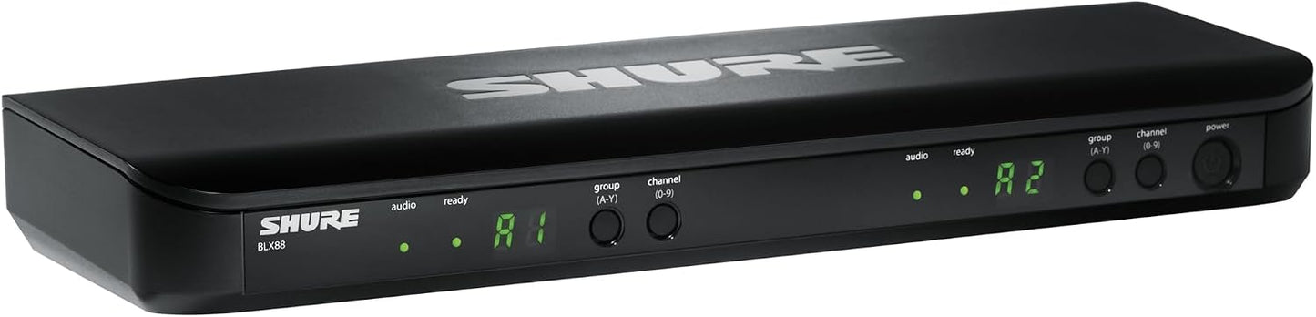 Sistema de micrófono inalámbrico Shure BLX288\/PG58 - Vida de bater...