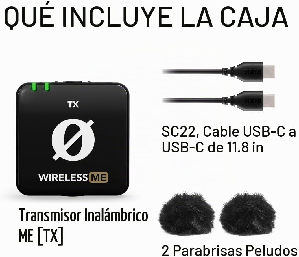RØDE Wireless ME TX Transmisor inalámbrico ultracompacto con micróf...