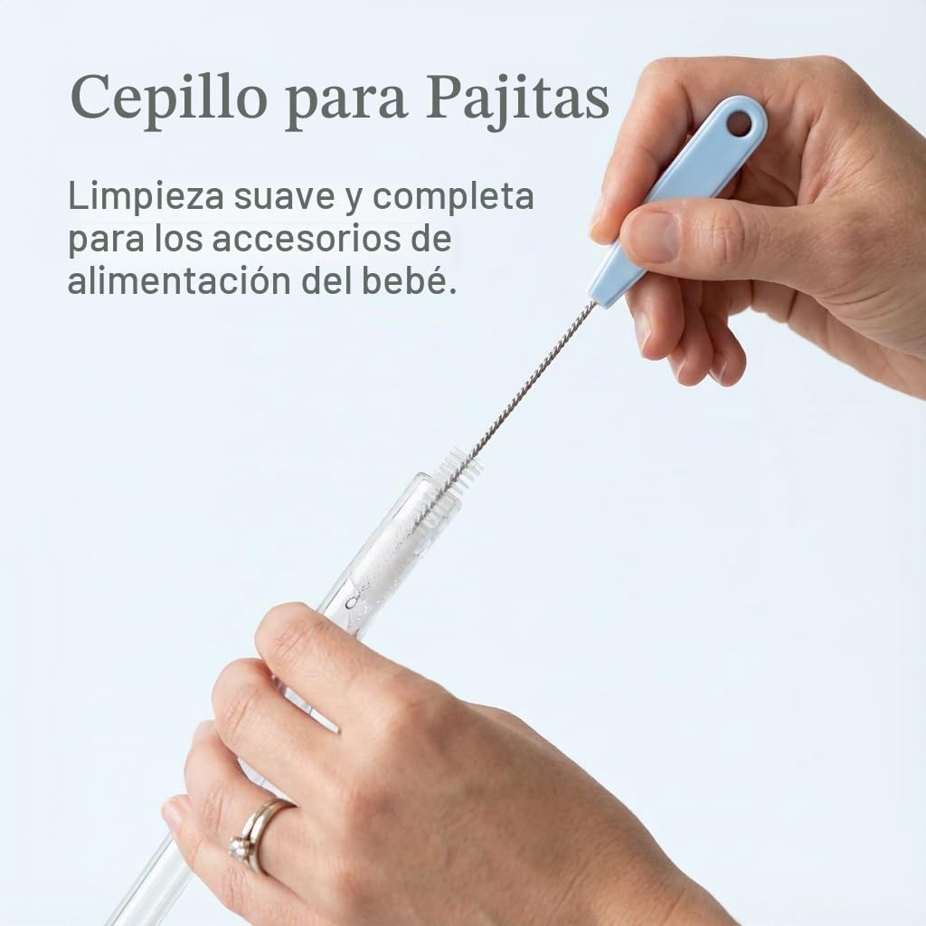 Ariseno Juego de cepillos para biberones 5 en 1, incluye cepillo de...