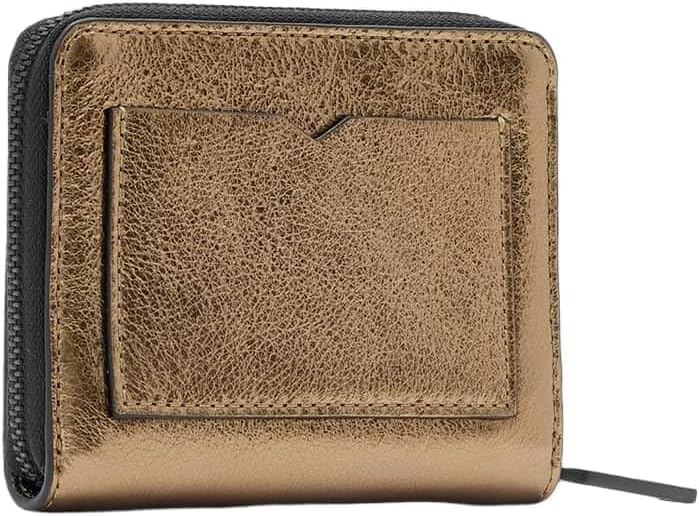 AllSaints Lena W508XC - Cartera hexagonal con cremallera, color lat...