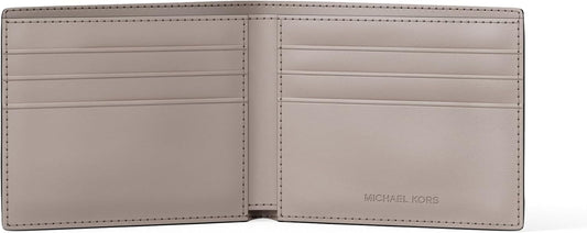 Michael Kors Billetera delgada para hombre, herrajes tonales platea...