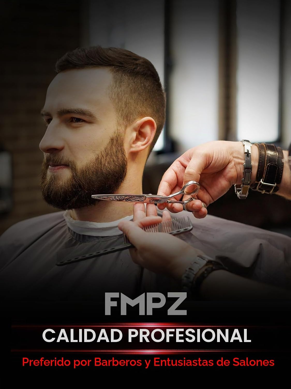 FMPZ Tijeras de corte de cabello profesionales, tijeras de peluquer...
