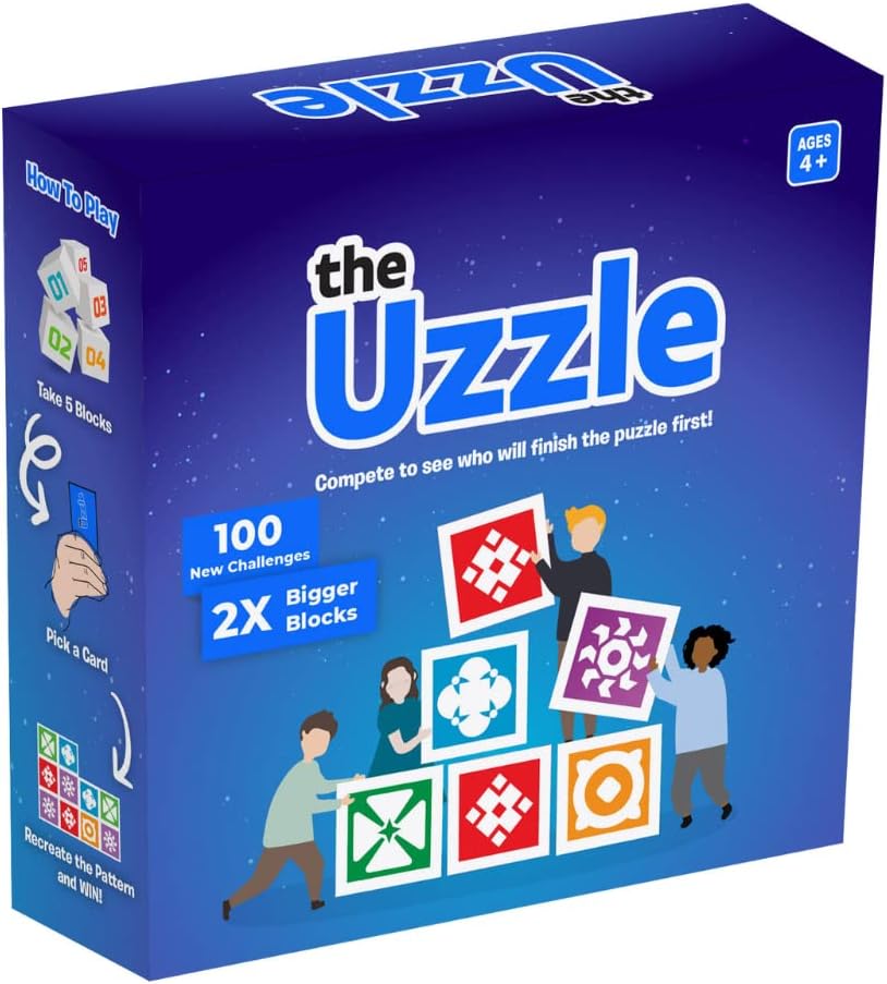 The Uzzle 3.0 Juego de mesa, Juegos de mesa familiares para niños y...