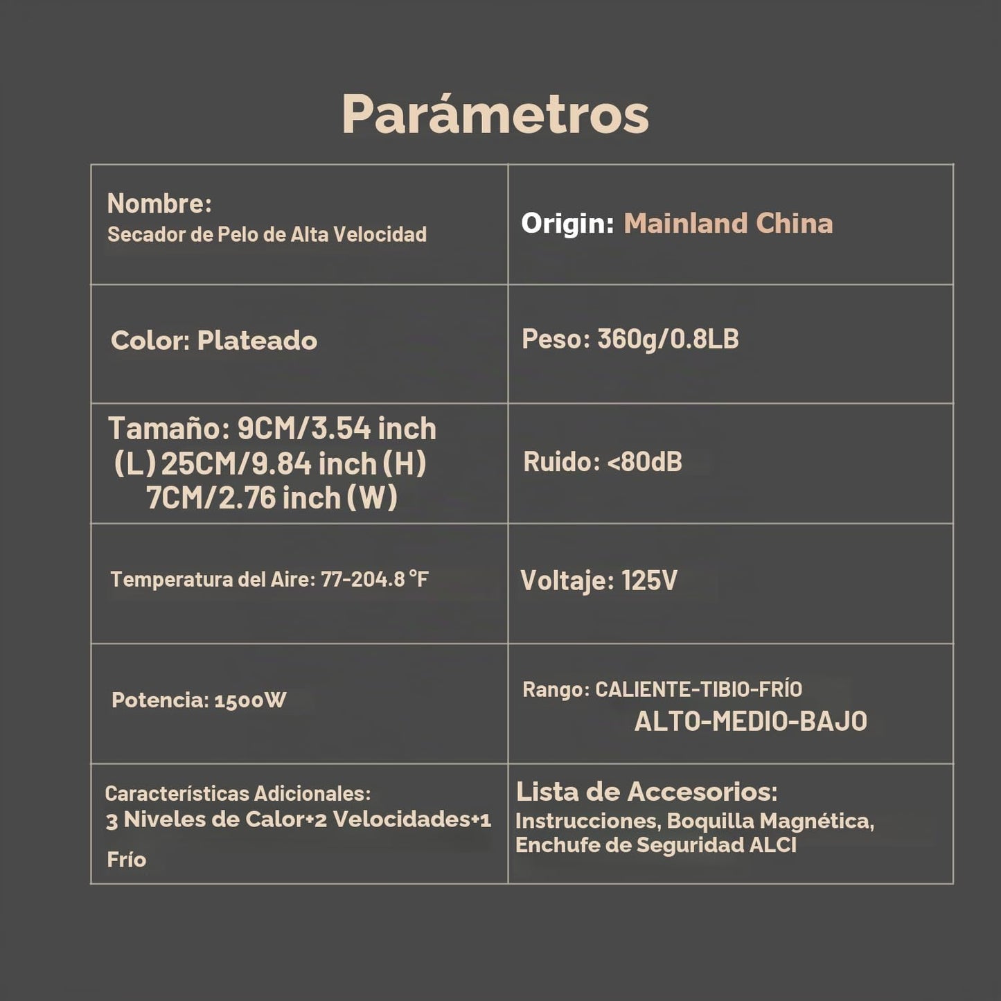Secador de pelo \u2013 110000 RPM de alta velocidad sin escobillas...
