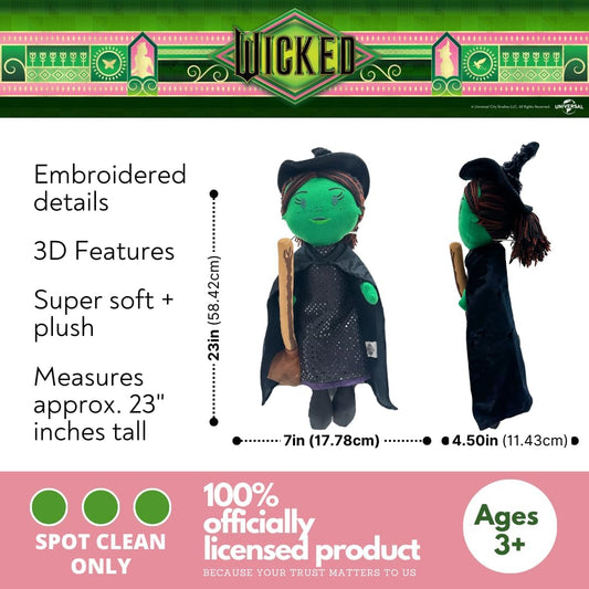 Almohada de Peluche Abrazable de la Bruja Elphaba de la Película Wi...
