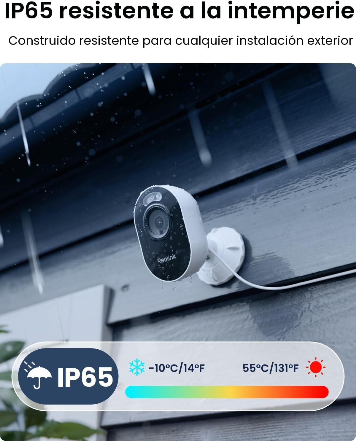 REOLINK Cámara de seguridad Lumus 2K 4MP para exteriores, cámara Wi...