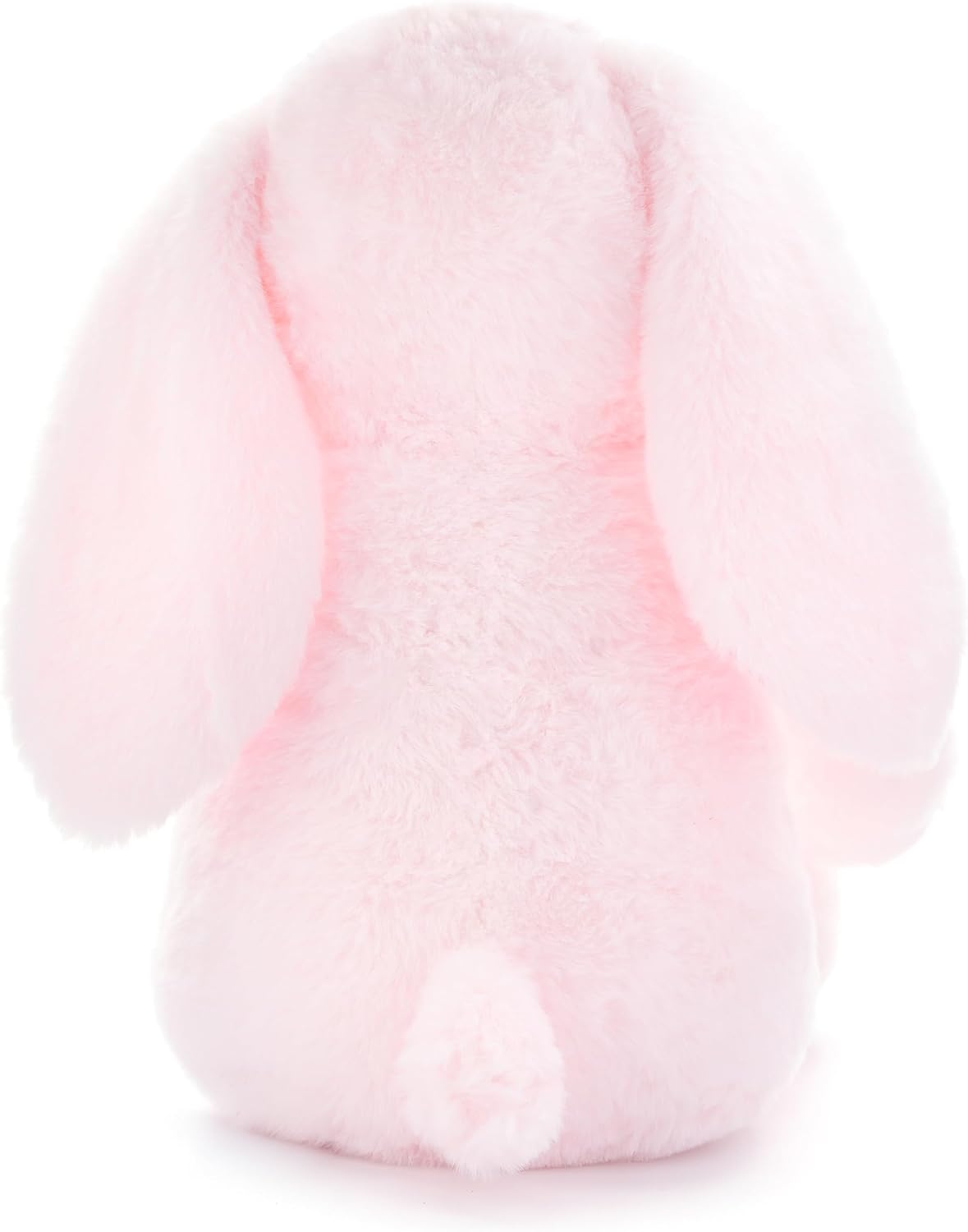 WEIGEDU - Conejo de peluche rosa, 17.7 pulgadas | Orejas flexibles,...