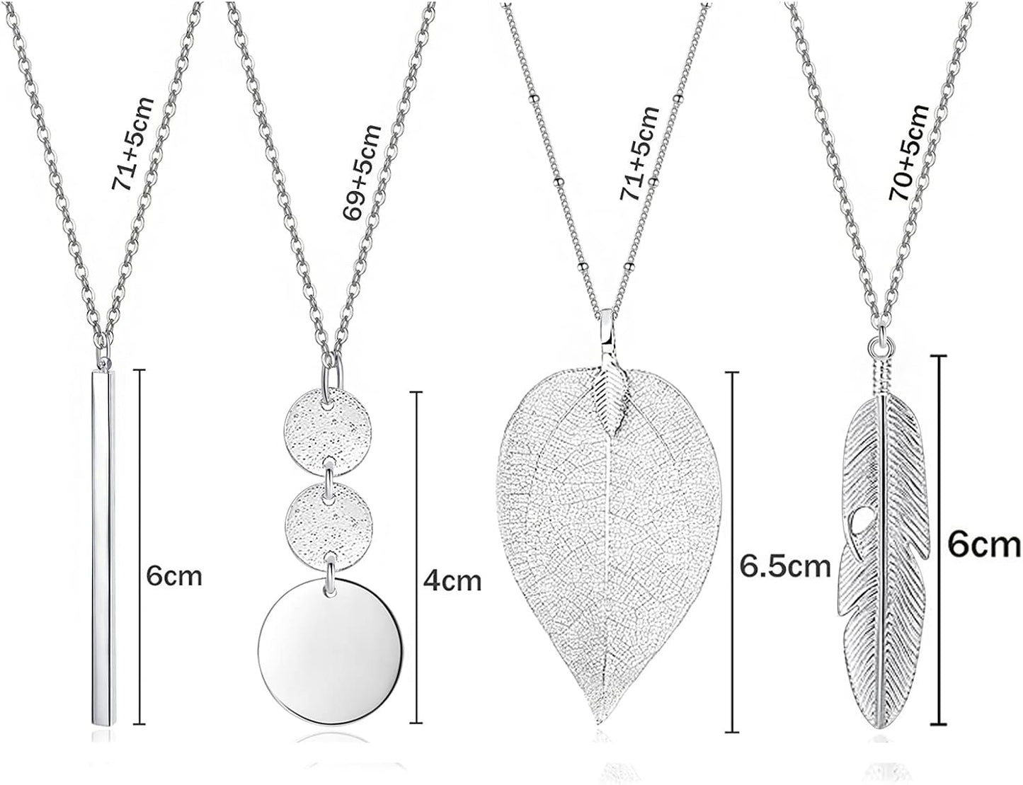 YQZIYOU Collares largos para mujer, collar con colgante de moda, ba...