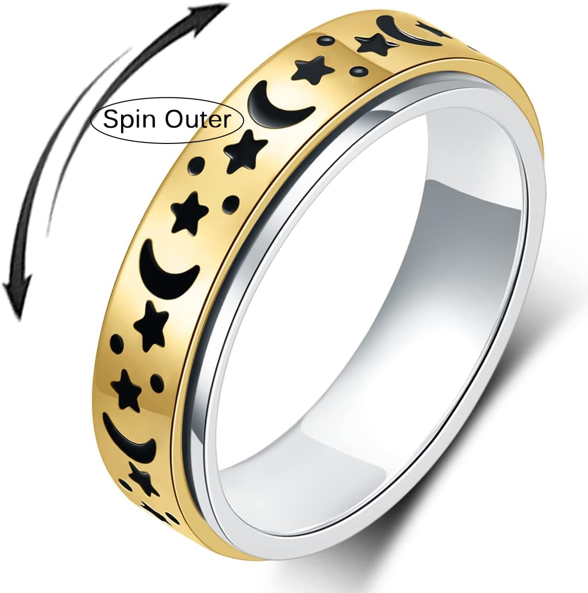 OreilleStar - Anillo de ansiedad para mujer, artículos para aliviar...