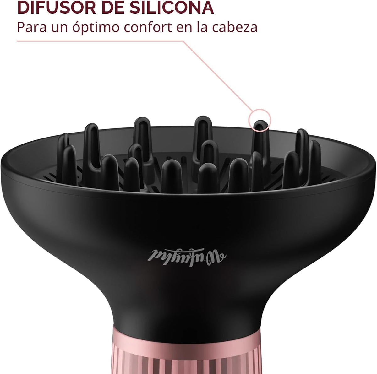 WUFAYHD - Secador de pelo difusor para cabello rizado, secador de p...