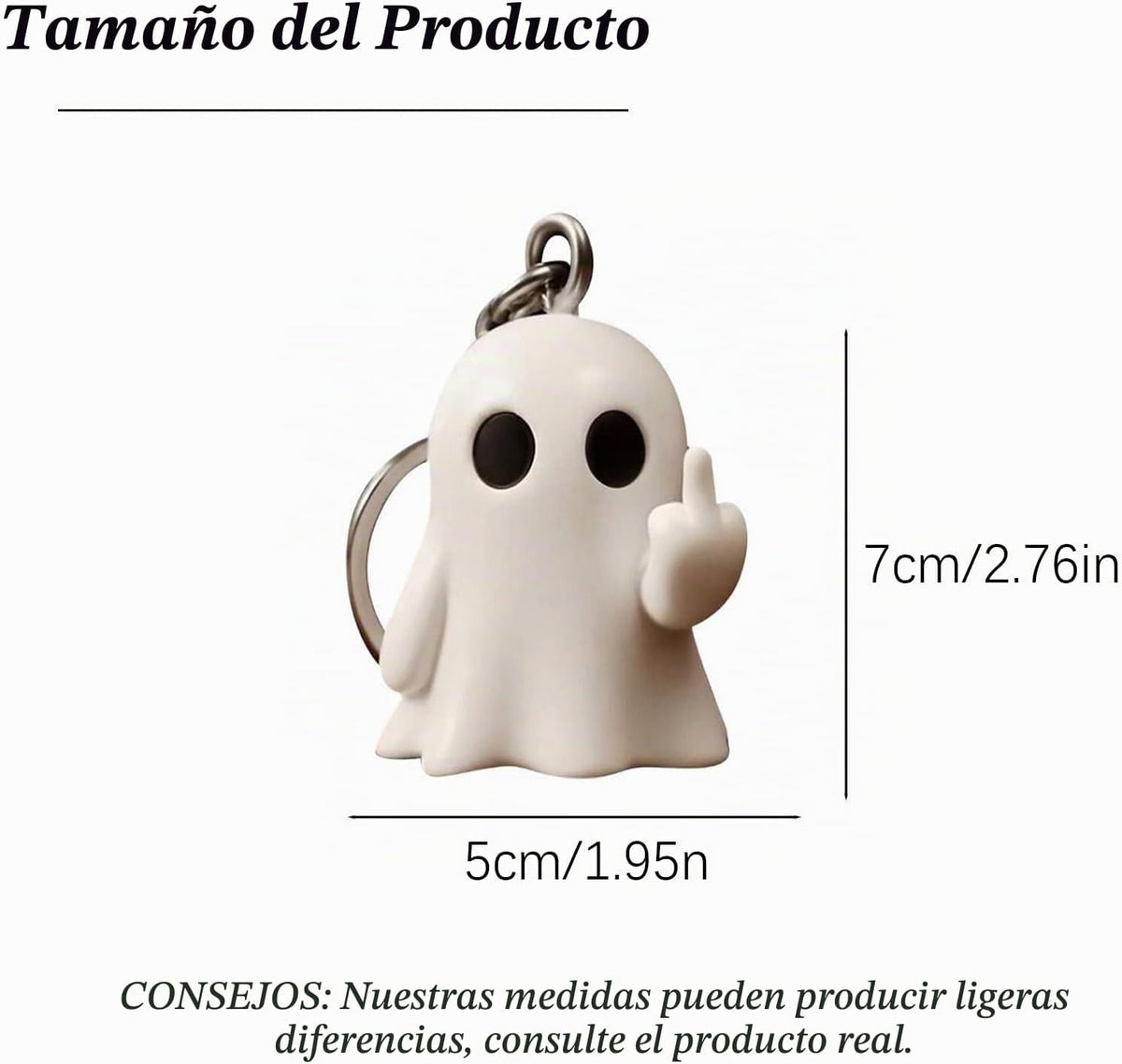 Angyape Divertido llavero fantasma de Halloween para bolso de mano,...
