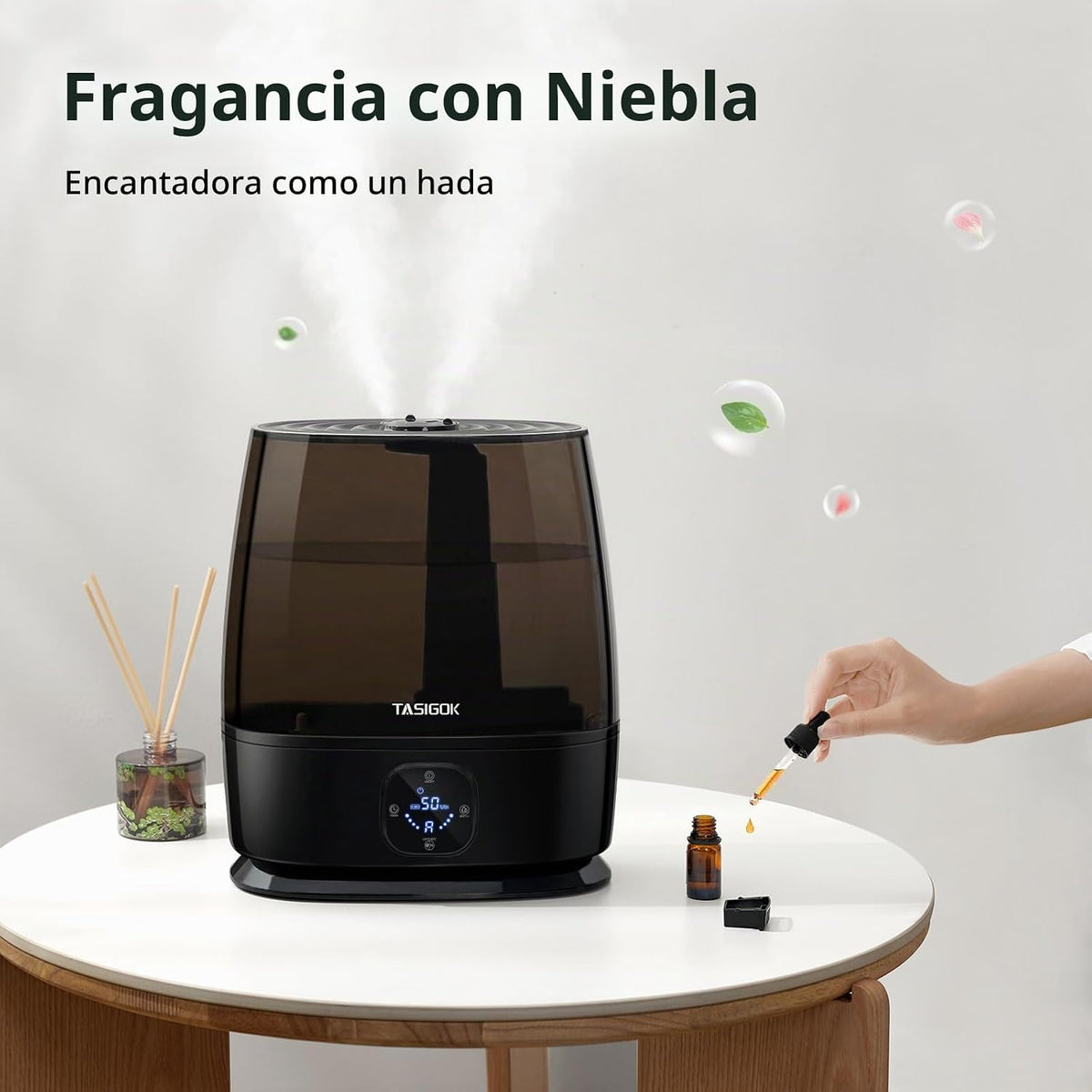 TASIGOK Humidificadores para dormitorio y hogar, humidificador de a...