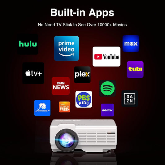【Licencia oficial de Netflix】Mini proyector inteligente PANSEBA con...