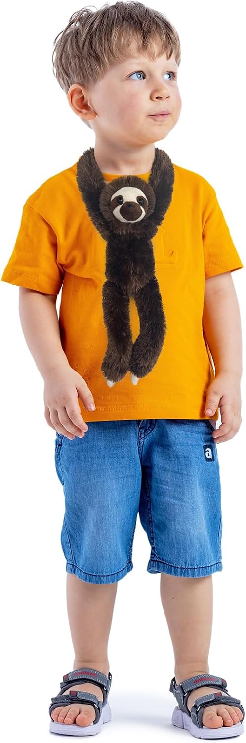 Hideekoog Juguete de peluche colgante de perezoso, ganchos de perez...