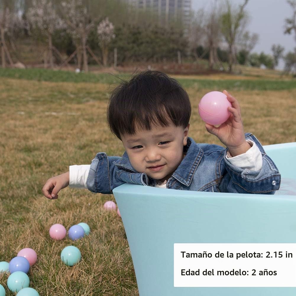 MoonxHome - Pelotas de plástico de colores pastel sin BPA, a prueba...