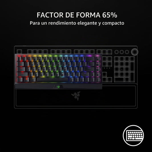 Razer BlackWidow V3 Mini Teclado mecánico inalámbrico para juegos |...