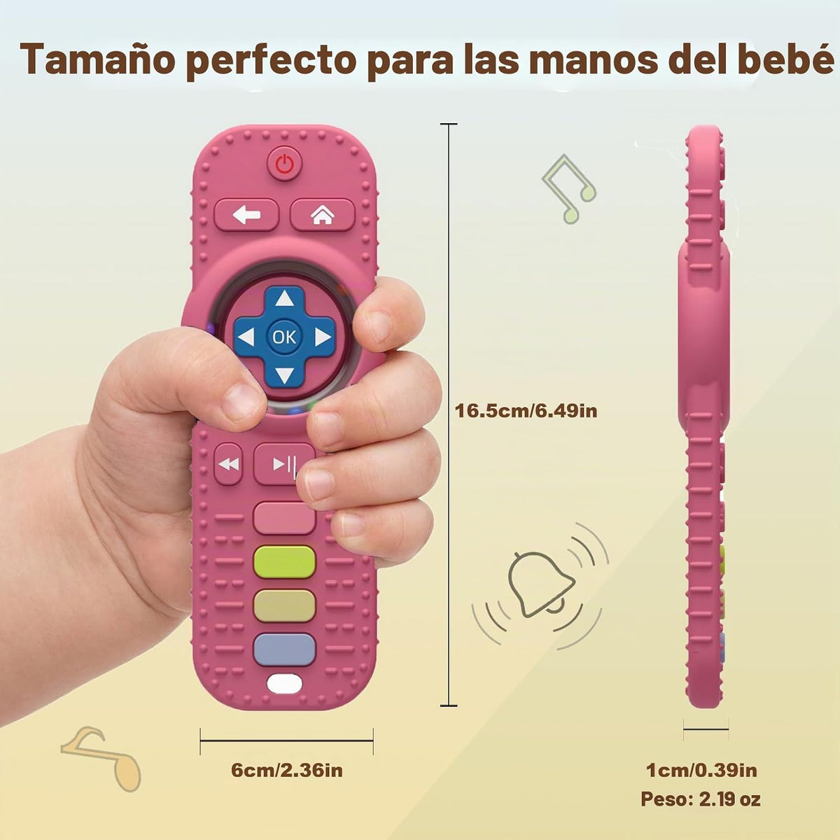 Juguetes de dentición para bebés, control remoto de TV, mordedor, j...