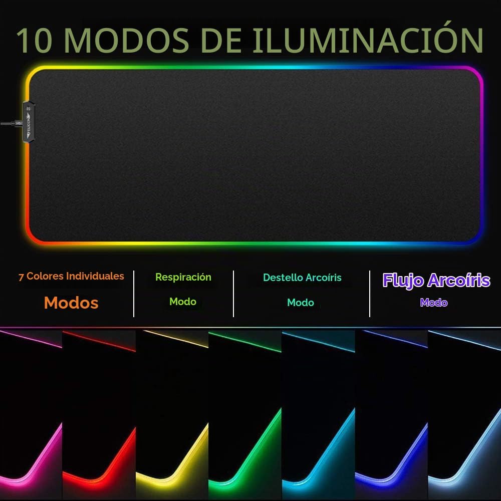 Combo de teclado y mouse con cable para juegos con alfombrilla de m...