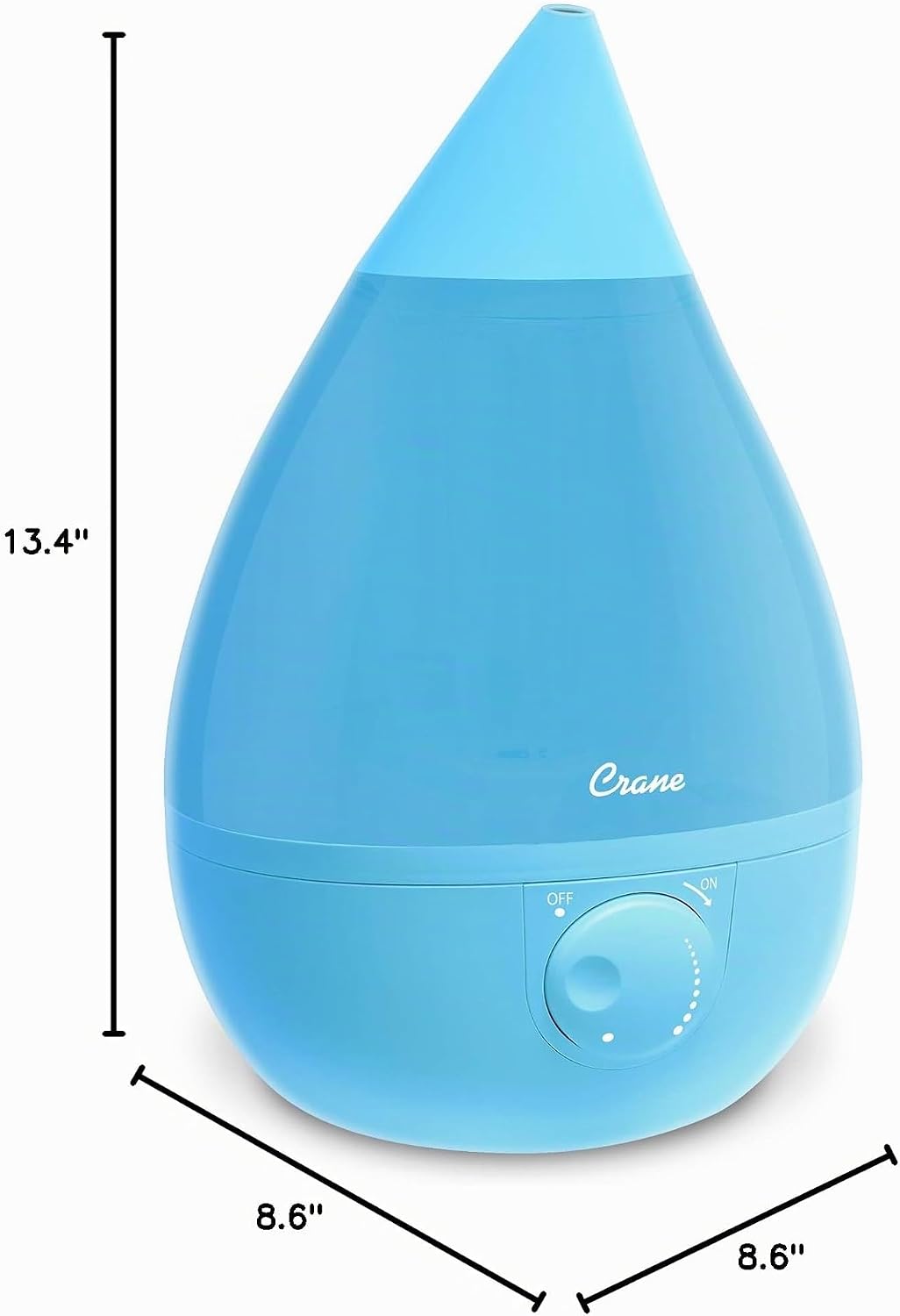 Crane - Humidificador ultrasónico de vapor frío para dormitorio, cu...