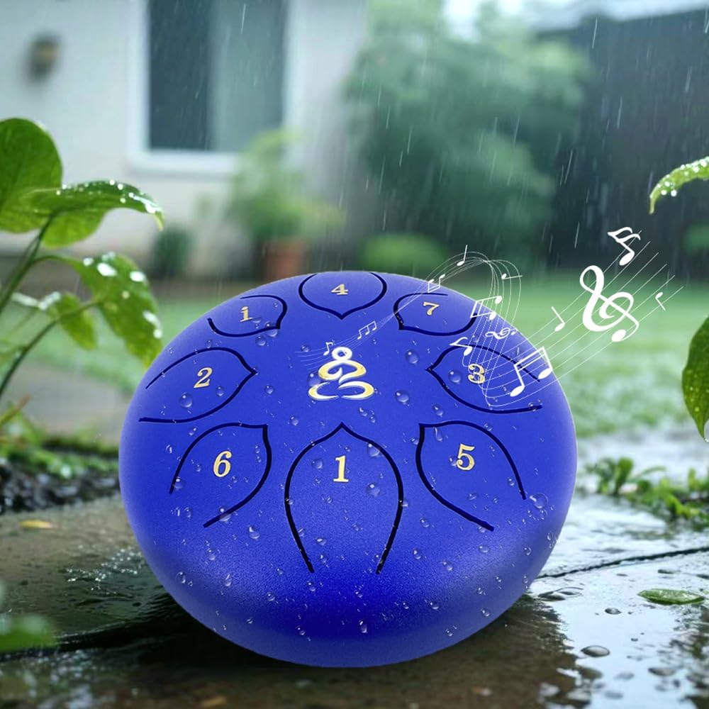 ModouString Tambor de lluvia para exterior, tambor de lengua de ace...