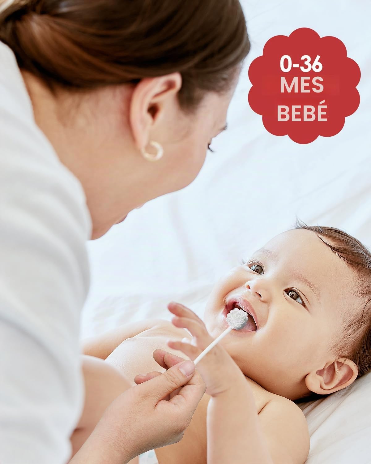 dearlomum - Limpiador de lengua de bebé, 32 unidades, cepillo de di...