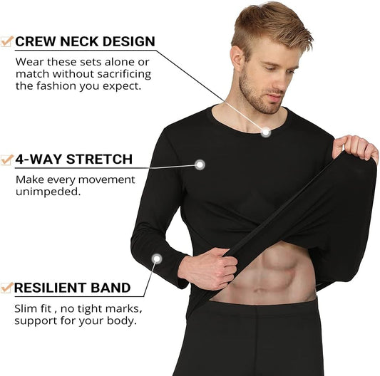 HEROBIKER - Conjunto de ropa interior térmica para hombre, pantalon...
