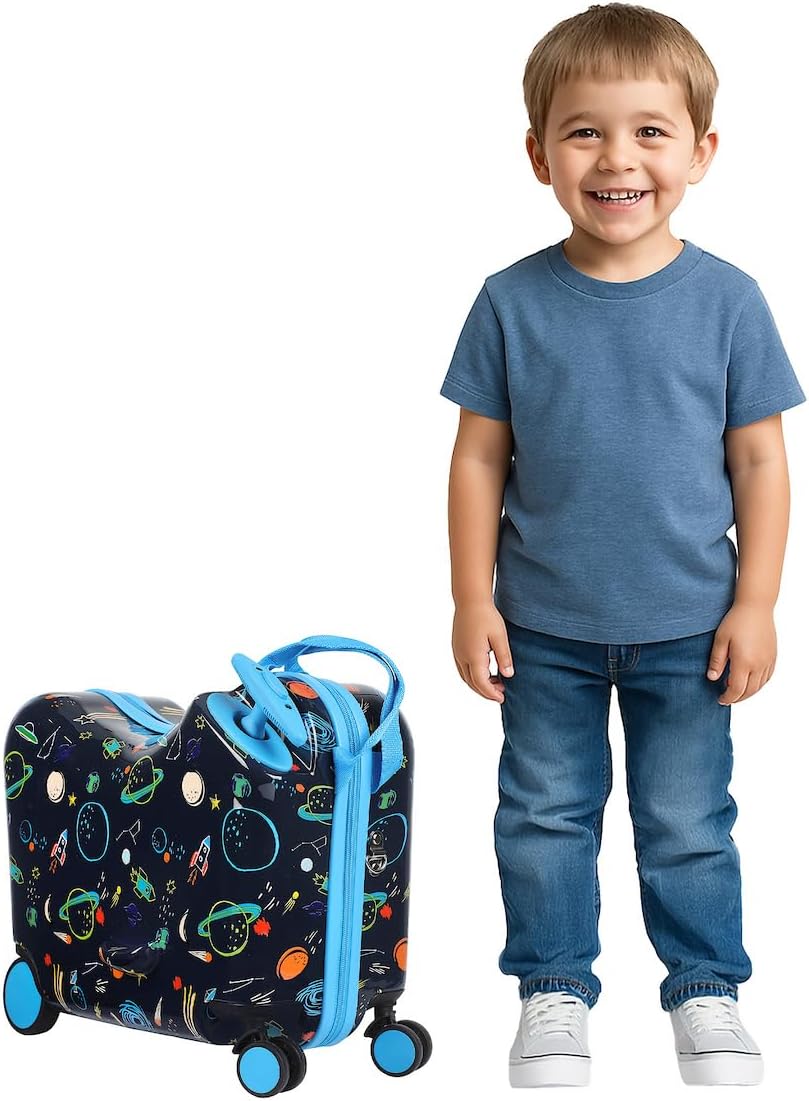Viggio Maleta de viaje al espacio de 18 pulgadas para niños y niños...