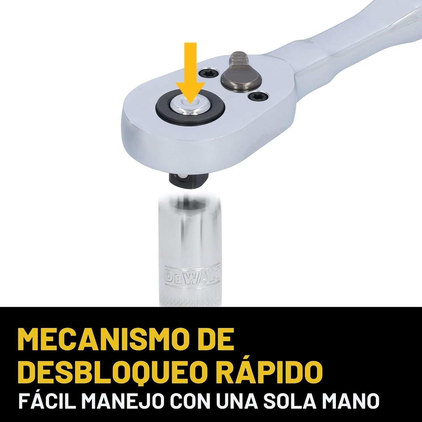 DEWALT Juego de herramientas mecánicas de 142 piezas, accionamiento...