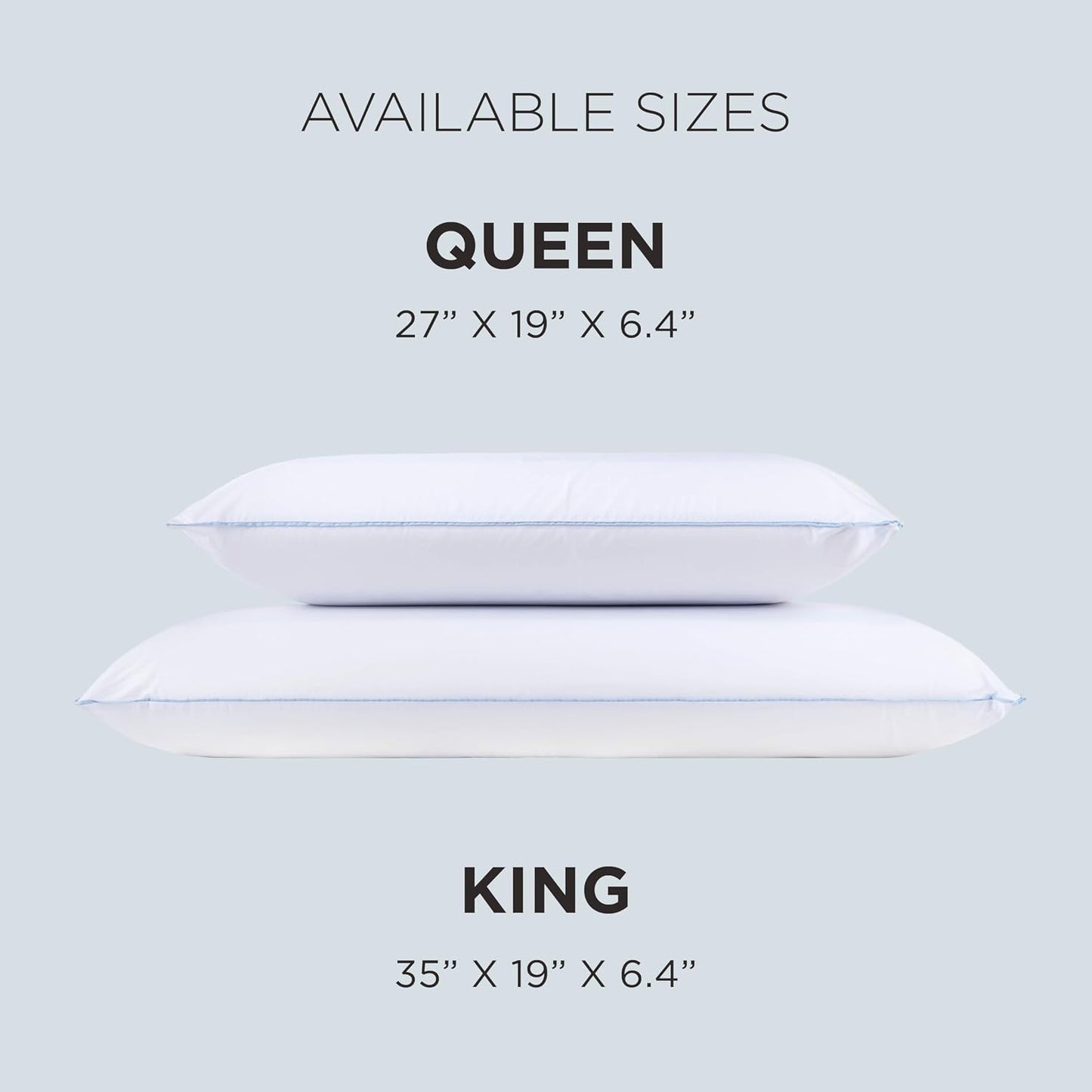Tempur-Pedic TEMPUR-Cloud - Almohada de enfriamiento dual, tamaño K...