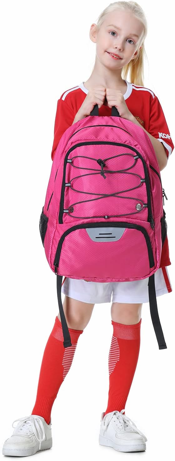 Hsmihair - Mochila de fútbol juvenil - Mochila para fútbol y balonc...