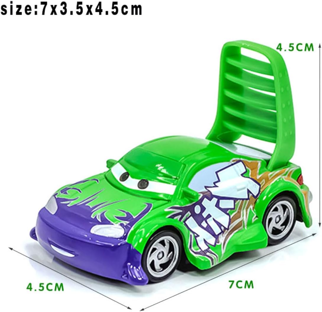 Juguetes de coche de película Racing Clan Wingo Slug DJ Boust Metal...
