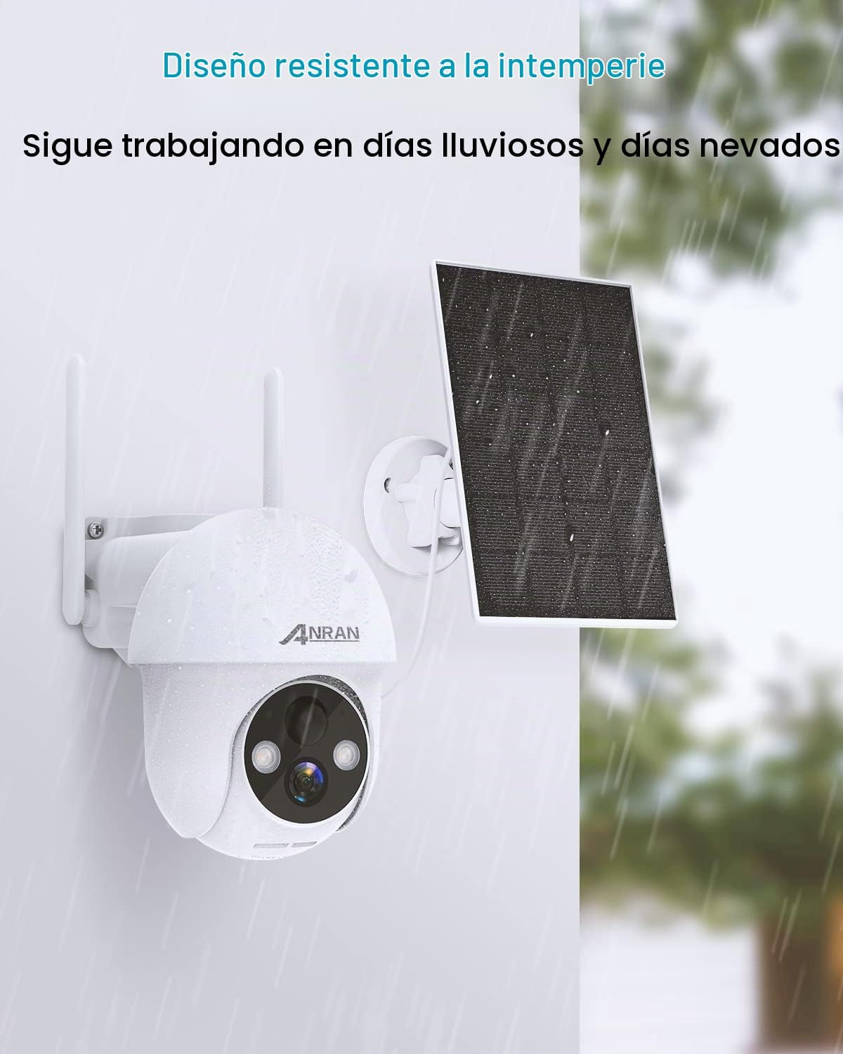 ANRAN Panel solar de 3 W con cable Micro USB de 3 m y puerto Tipo-C...