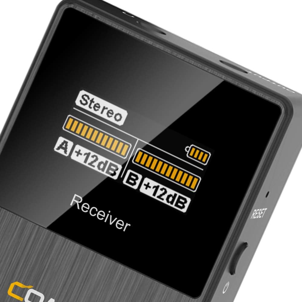 Micrófono lavalier inalámbrico COMICA BoomX-D2 para iPhone, cámara...