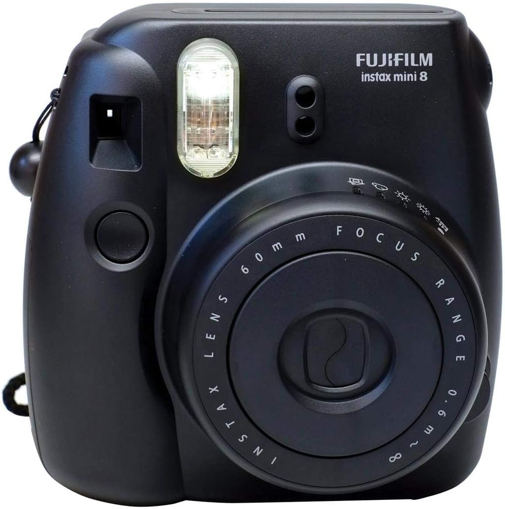 Fujifilm Instax Mini 8 Cámara de película instantánea (negro) (desc...