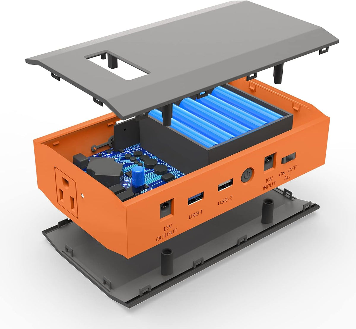 ZeroKor Banco de energía portátil con salida de CA, 65 W 110 V, car...
