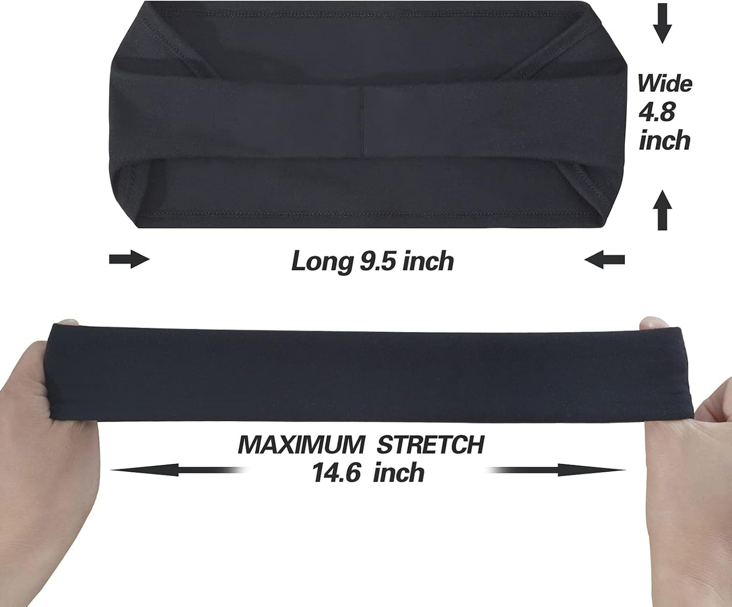 Acozycoo Diadema deportiva para hombre, 5 unidades, para correr, ci...