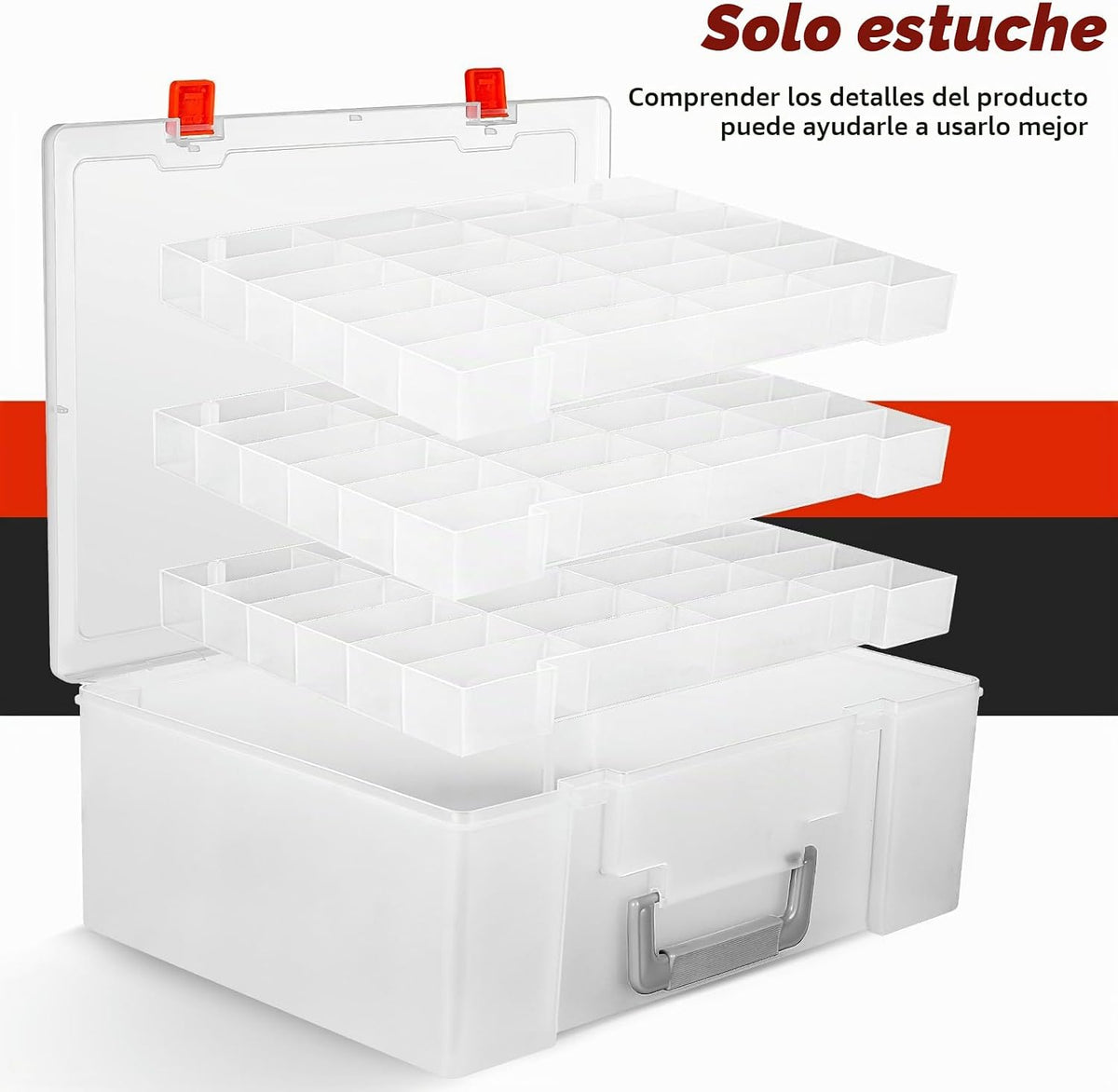 RHCOM Organizador de juguetes. 72 compartimentos. Caja de almacenam...