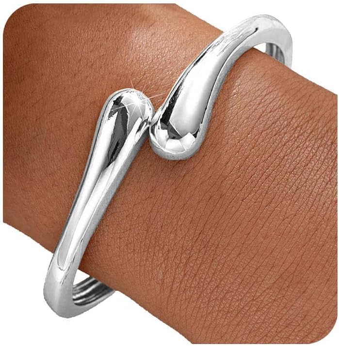 MTINAPS Brazalete de oro para mujeres y adolescentes, pulsera de mo...