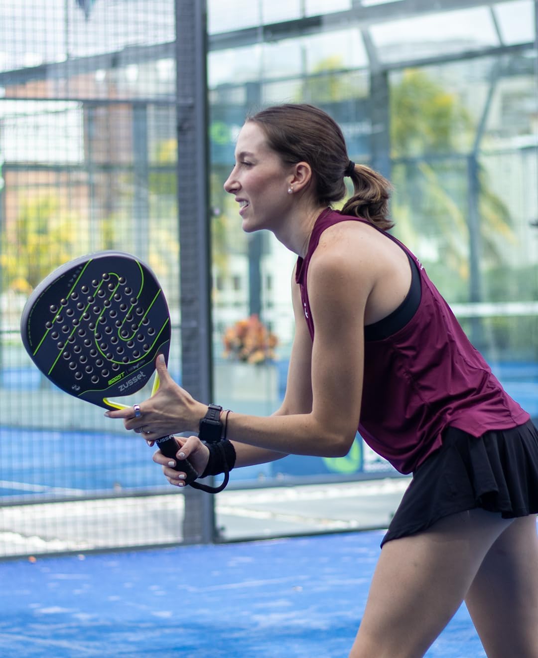 ZUSSET Pala Pádel Boost 2025 | Pala Padel Forma de Lágrima | 365gr...