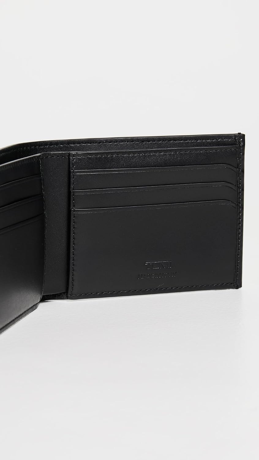 TUMI Billetera doble para hombre, Negro (Black Noir), Talla única