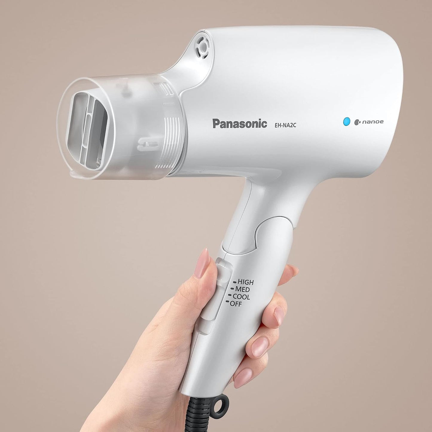 Panasonic Nanoe - Secador de pelo compacto EH-NA2C-W (blanco) - Tec...