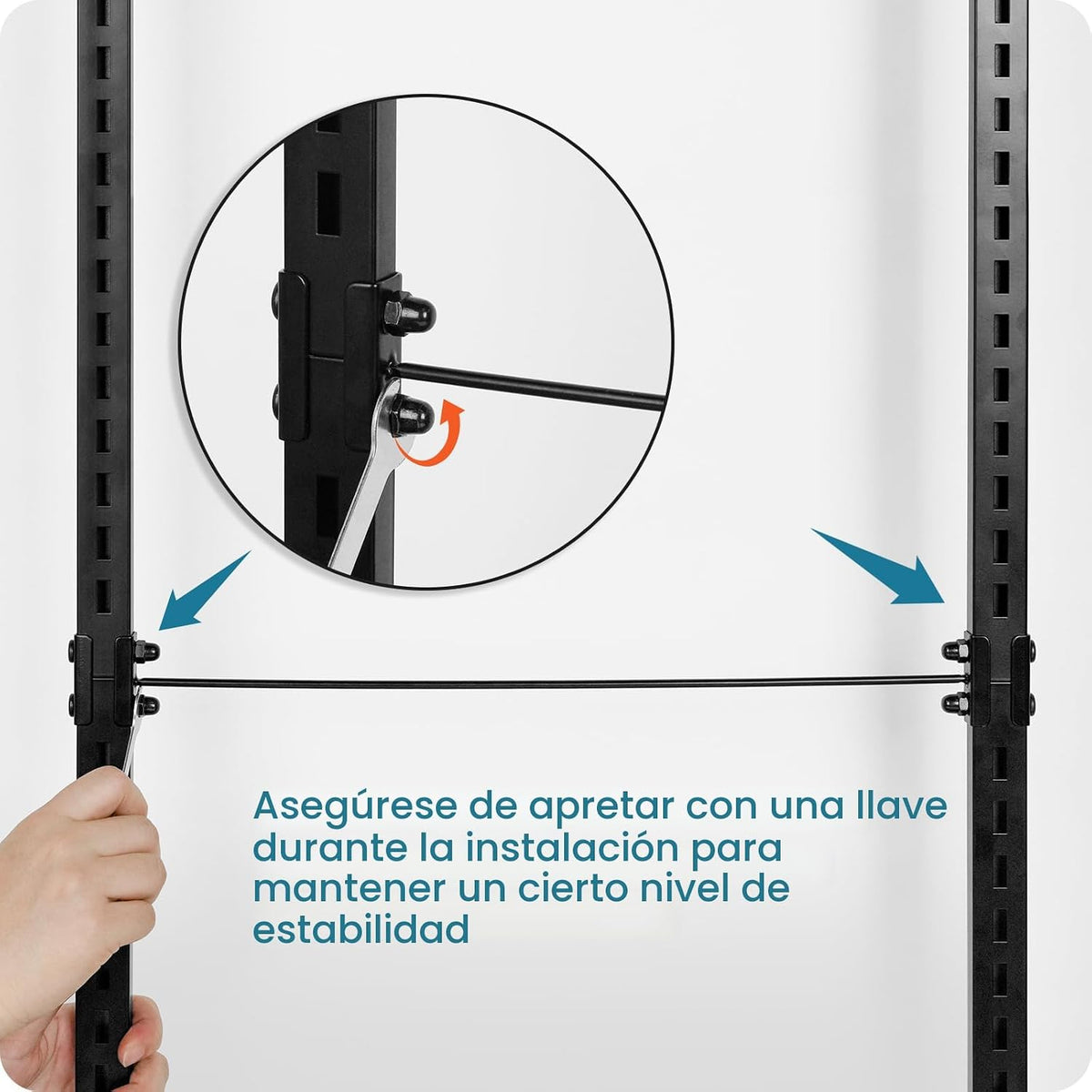 bukfen Organizador de despensa para puerta, cesta de madera ajustab...