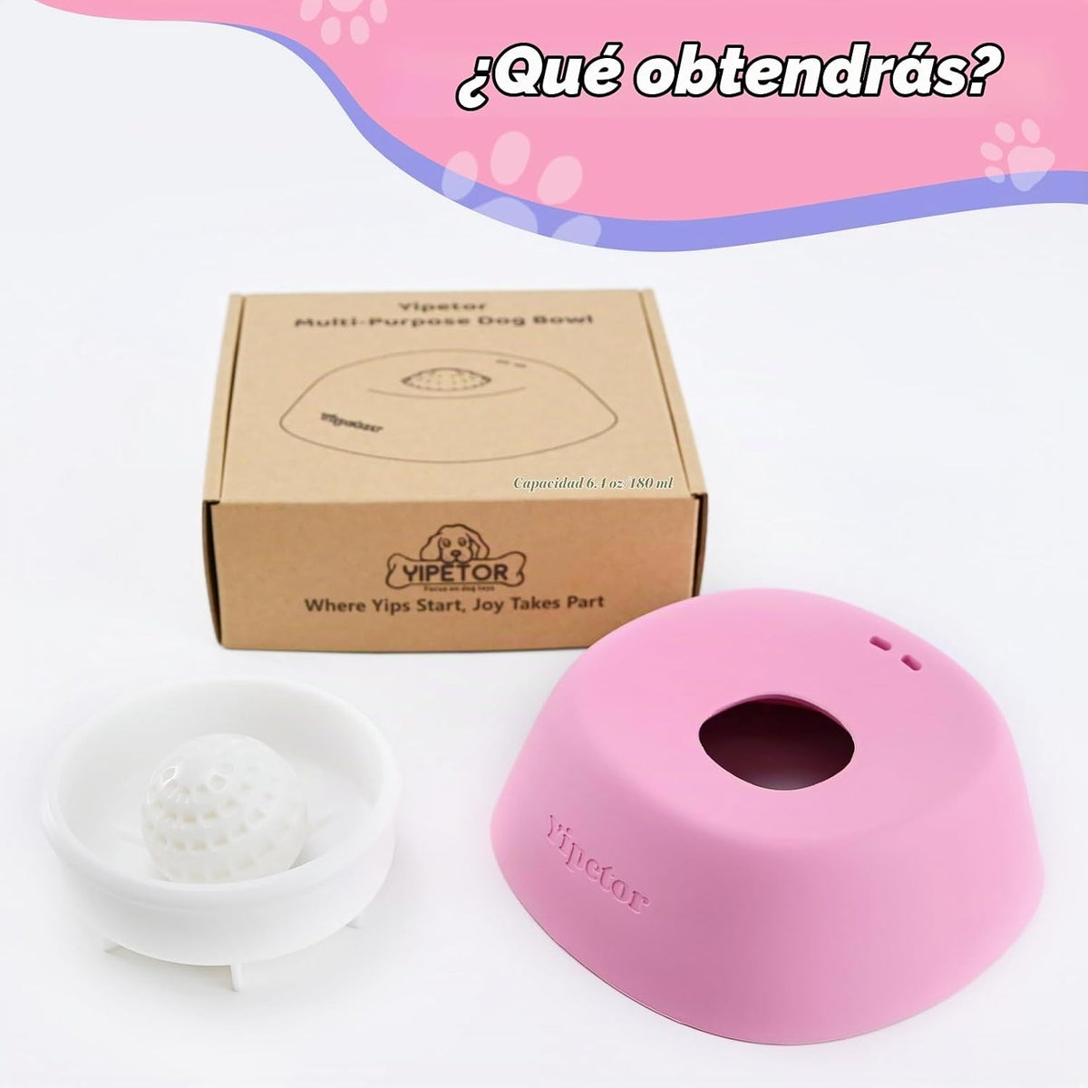 Yipetor Cuenco de lamer para perros, juguetes de rompecabezas de |...