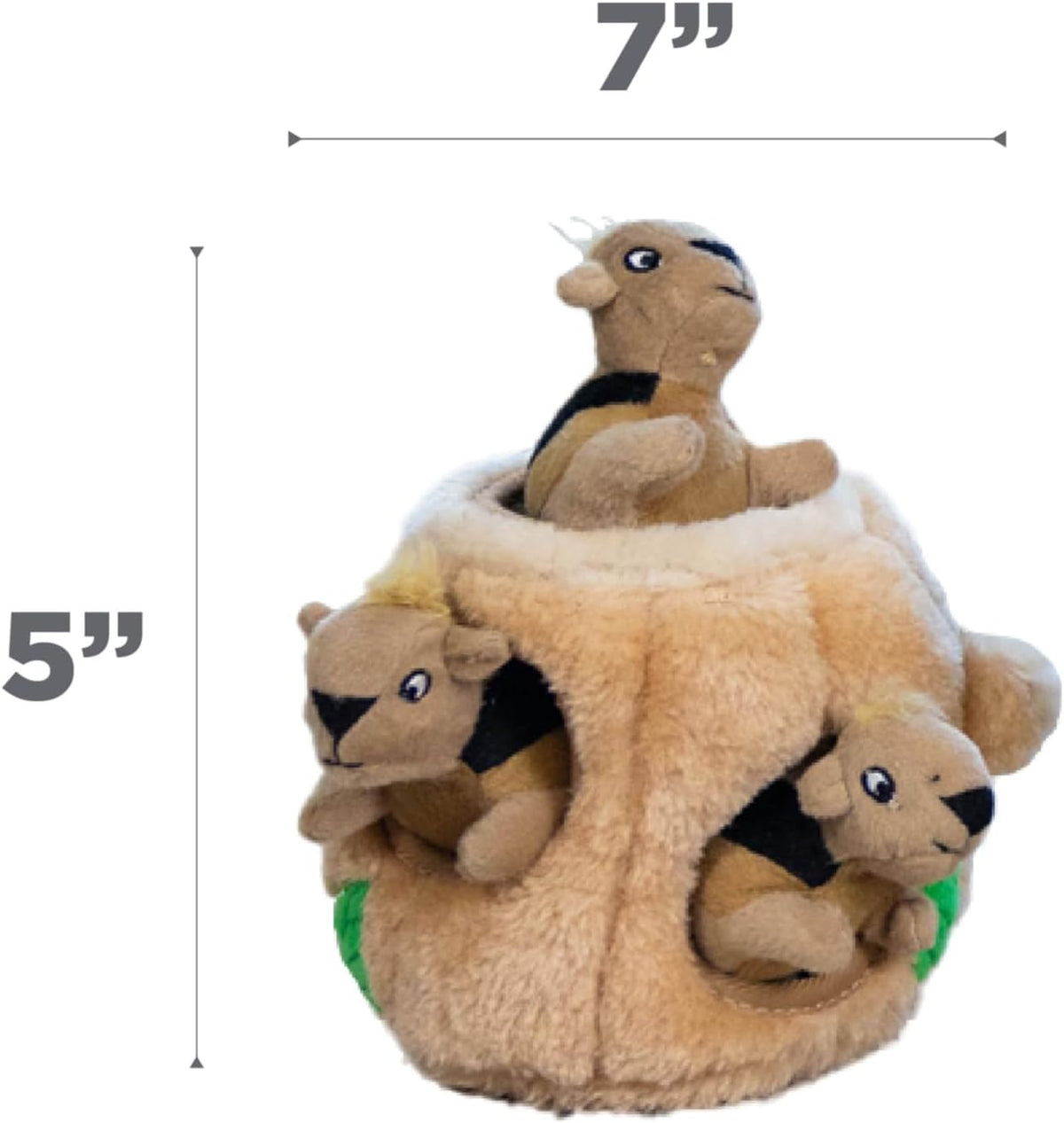 Outward Hound Hide A Squirrel - Rompecabezas de peluche para perro,...