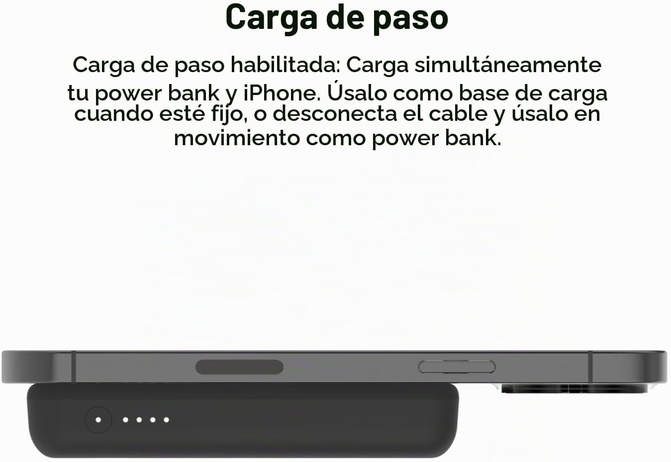 Belkin Cargador portátil, banco de energía inalámbrico de 5000 mAh,...