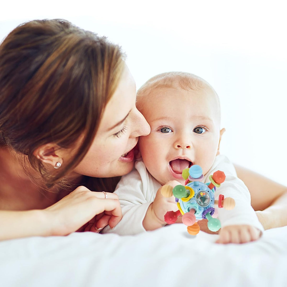Juguetes Sensoriales Montessori para Bebés de 0-6 6-12 Meses, Morde...